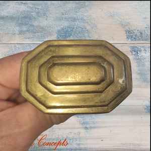 Furniture Wardrobe Door Handles: Solid Brass octangonal/rectangle door knob recycled 57x40mm