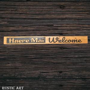 Pallet Wood Sign HAERE MAI 87cm x 10cm