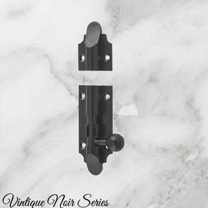 New Collection: Georgian sliding Barrel Bolt Matt Black w/- wide keeper -75mmx 32mm