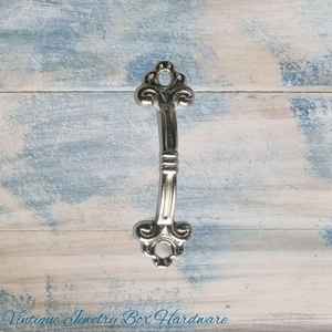 Vintage Metal Furniture Hardware Decorative Embelleshments: Itsy Antique Silver Delicate jewelry vintage Handle 48mm long