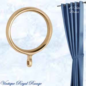 Le Voile Polished Brass Curtain Ring-32mm int dia