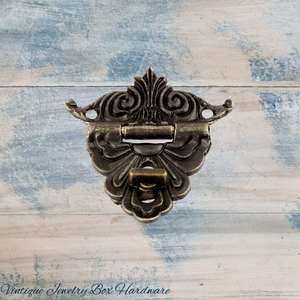 Charlottes Vintage jewelry box Clasp latch 45mm x 48mm