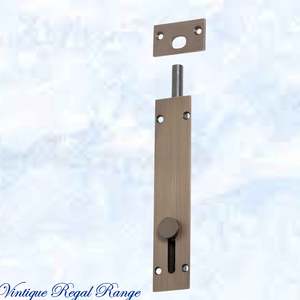 New Collection: Reverse Sliding Barrel Bolt Antiqued Brass -150x32mm