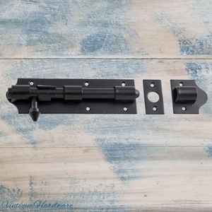 New Collection: Barn Iron Rustic door or gate Tower Bolt 175mm -long bolt