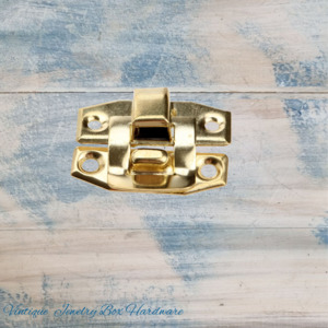 Mini retro jewelry box hasp Latch Gold 23mm x 20mm