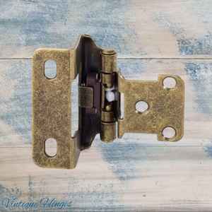 Self-Closing Overlay Hinges -Concealed Bronze 57mm x28mm for cabinets-NEW