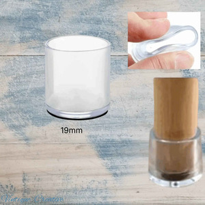 Round Silicone Chair Leg Caps-19mm dia – Protect Floors from scratches