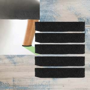 Self-Adhesive Felt Furniture pad Strips-63x25mm (pkt 5) protect your floors
