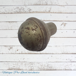 Rusty champagne door knob 46mm - recycled rustic beauty