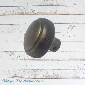 New Collection: solid brass Door knob rribbed recycled 52mm dia
