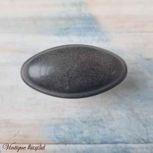 New Collection: Antique oval Bakelite door Knob (graphite)