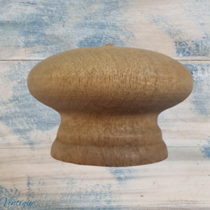 Swing Handles: NZ Woodturned Rimu Knob 52mm Dia-unfinished ready for your magic
