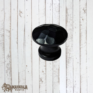 Cast iron hammered effect cabinet knob 26mm dia (MAJ-817)