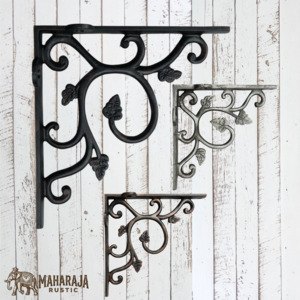 Cast iron Leaf shelf bracket 115mm x 115mm (MAJ-815) 3 Colours