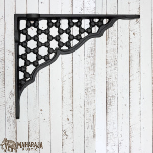 New Collection: Cast iron Black shelf bracket 150mm x 125mm (MAJ-814)