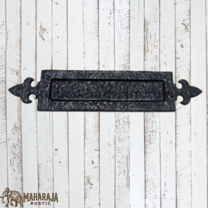 Fleur De List Cast iron door letter slot 371mm long (MAJ-810)