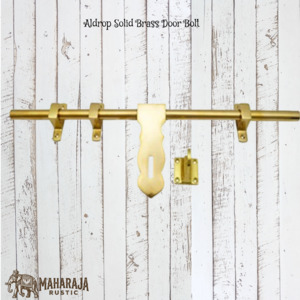 Brass Aldrop Door latch bolt Heavy duty 150mm-457mm lengths