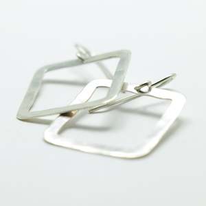 Earrings: E11s - Square Pīrori Earrings Small - WHOLESALE