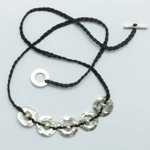 Necklace: N18 - Silver Āmionga Necklace 5 Piece - WHOLESALE