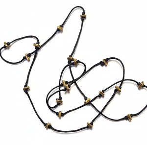 Lower Price Point Reticulated Brass Wholesale: N27 - Lite Brass Mataono Pirepire necklace WHOLESALE