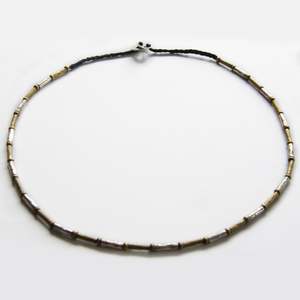 Lower Price Point Reticulated Brass: Tūtanga Necklace