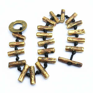 Lower Price Point Reticulated Brass Wholesale: B9 - Reticulated Brass "Arawhata" Bracelet WHOLESALE