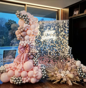 Girls birthday party decoration shimmer wall package In Auckland just joy events