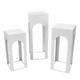 White Hollow Plinths just joy events