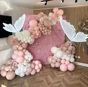 Products: Pink shimmer wall birthday party decoration package In Auckland just joy events
