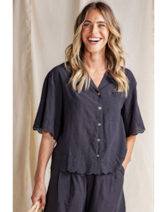 Madeleine Shirt (Black) - Shirts : Just Looking - Foxwood S25
