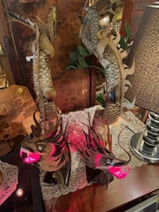 Dragon lamps – pair – Just Plane Interesting