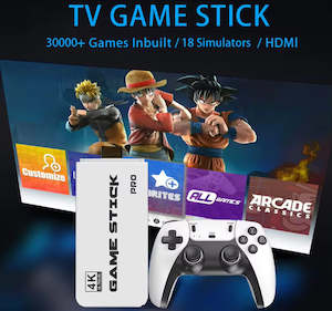 4K HDMI Retro Game Console – 30,000+ Games, Dual Wireless Controllers, Ready to Play in NZ