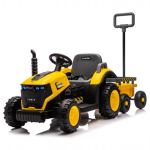 12V Kids Ride On Tractor with Trailer – Remote Control, LED Lights, Music & Le&hellip;