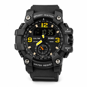 Military Style Sports Watch – Dual Time, LED Backlight, 30M Waterproof | NZ Stock