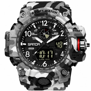 Men’s Big Face Tactical Watch – Sports Watch, Dual Display, LED Backlight, W&hellip;