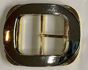 Gold and Silver Rectangle Buckle