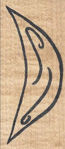 Secondhand Stamps: Hot Potatoes Swirl Design Stamp