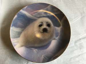 Antiques Collectables: Franklin Mint Snow Pup Collector Plate