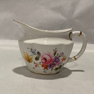 Pottery Glass: Royal Crown Derby Posies Milk Jug