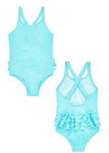 SFSSUIT: Seafolly girls swimsuits - sky blue