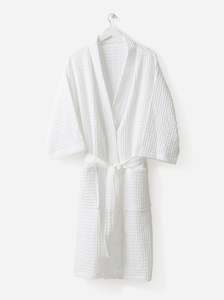 CTROBE: Citta cotton robe - Organic White Waffle