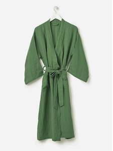 Citta linen robe - Spearmint