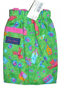 Kids Kaper trousers - green animals