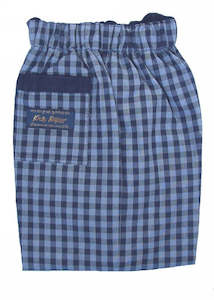 New Zealand Made: Kids Kaper boys trousers - blue check