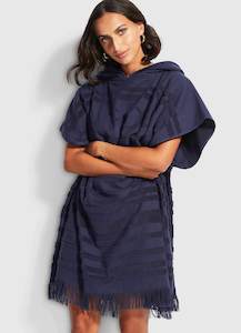 Seafolly: Seafolly womens kaftans - navy poncho