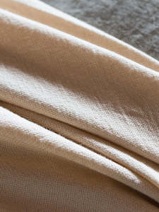 Blankets: Citta throw - Natural Wool Cotton
