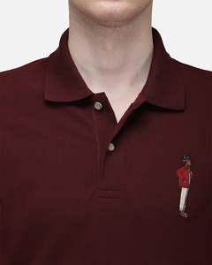 Mr.Brown Maroon Slim Fit Lightweight Polo T-Shirt