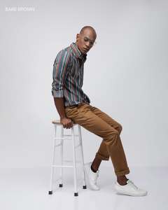 Bare Brown Multi Stripe Shirt Green