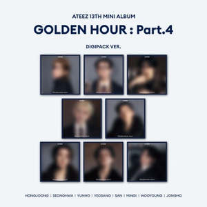 PRE-ORDER: ATEEZ 13th Mini Album - GOLDEN HOUR : Part.4 (Digipack Ver.) (Random)