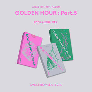 PRE-ORDER: ATEEZ 14th Mini Album - GOLDEN HOUR : Part.5 (POCA Album Ver.) (Random)